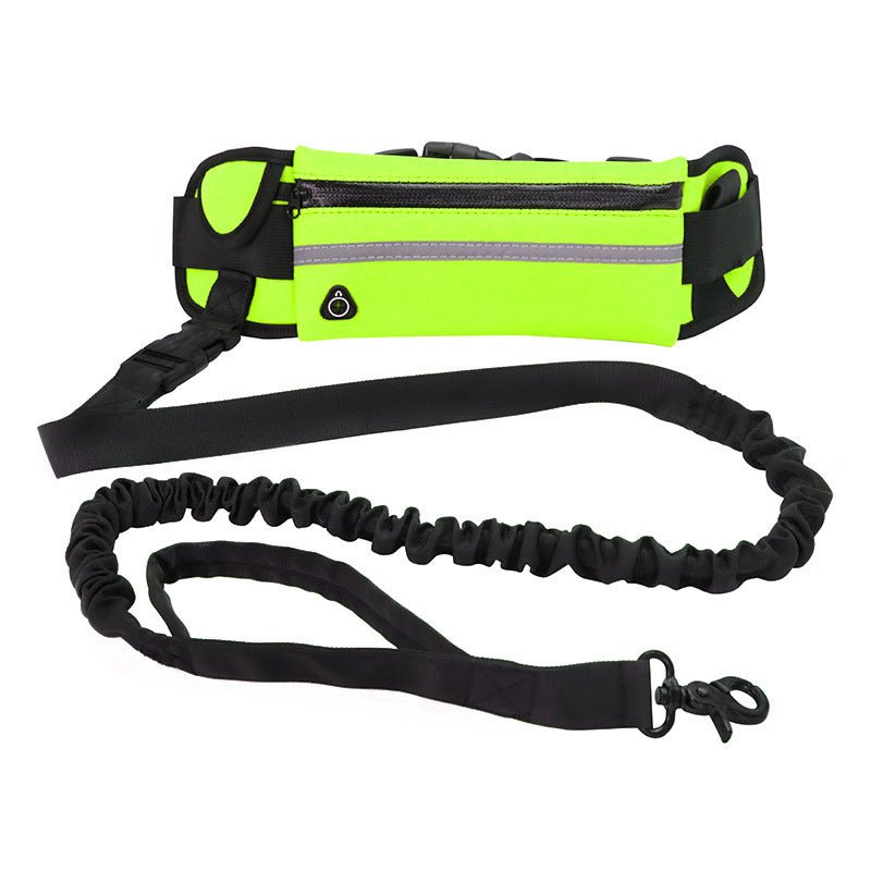 Hands-free bungee dog leash with waist belt — product view 8