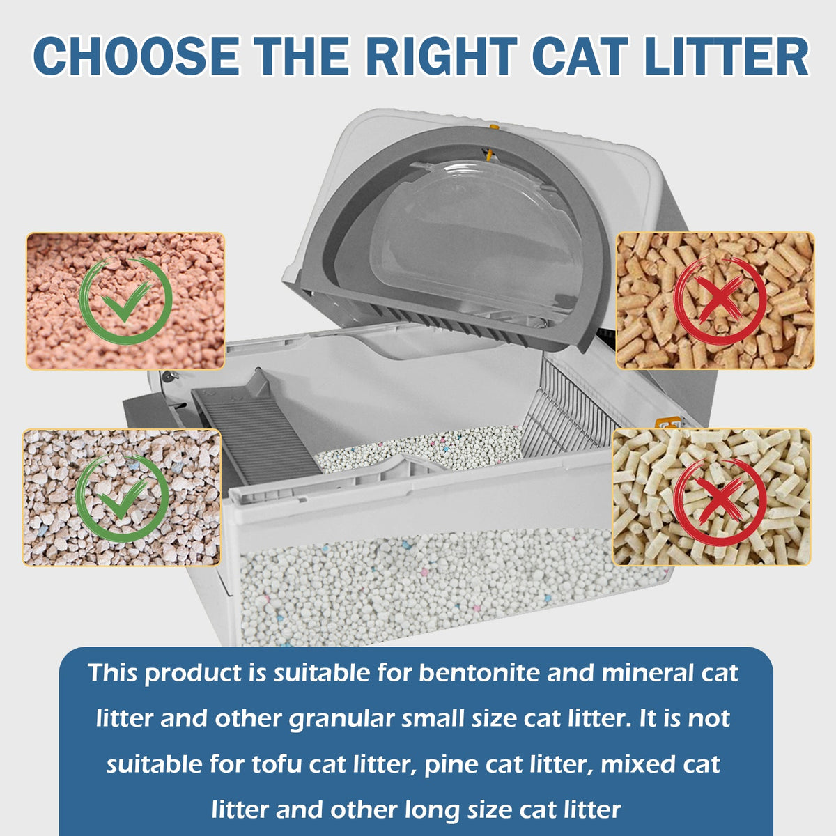 Pull-and-Slide Cat Litter Box with Manual Rake – view 6