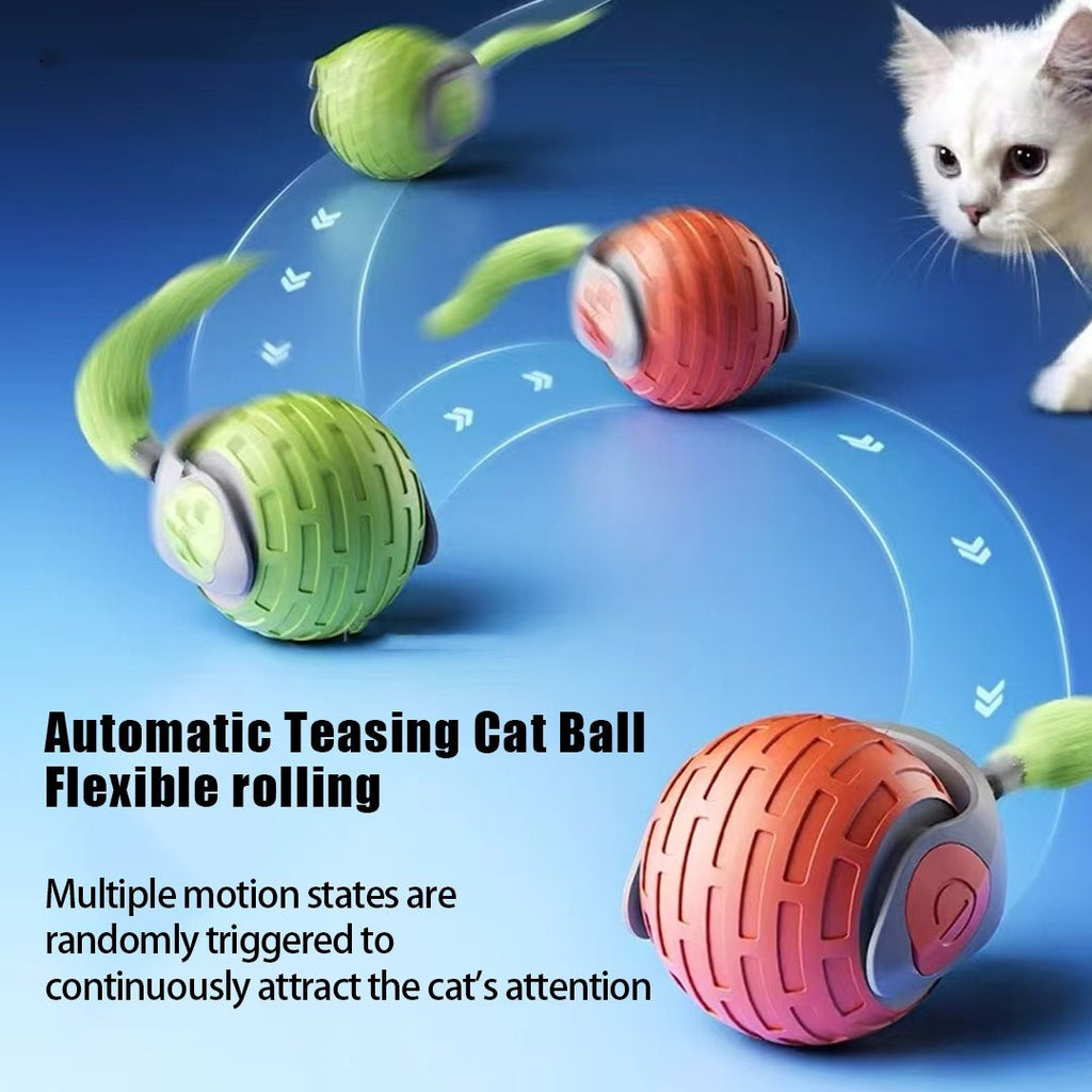 Smart rolling rechargeable cat toy ball — product view 9
