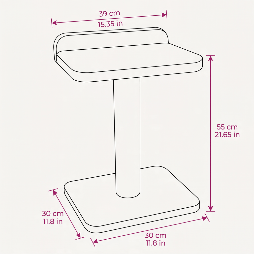 Noba Modern Plywood 1-Level Cat Tree – view 11