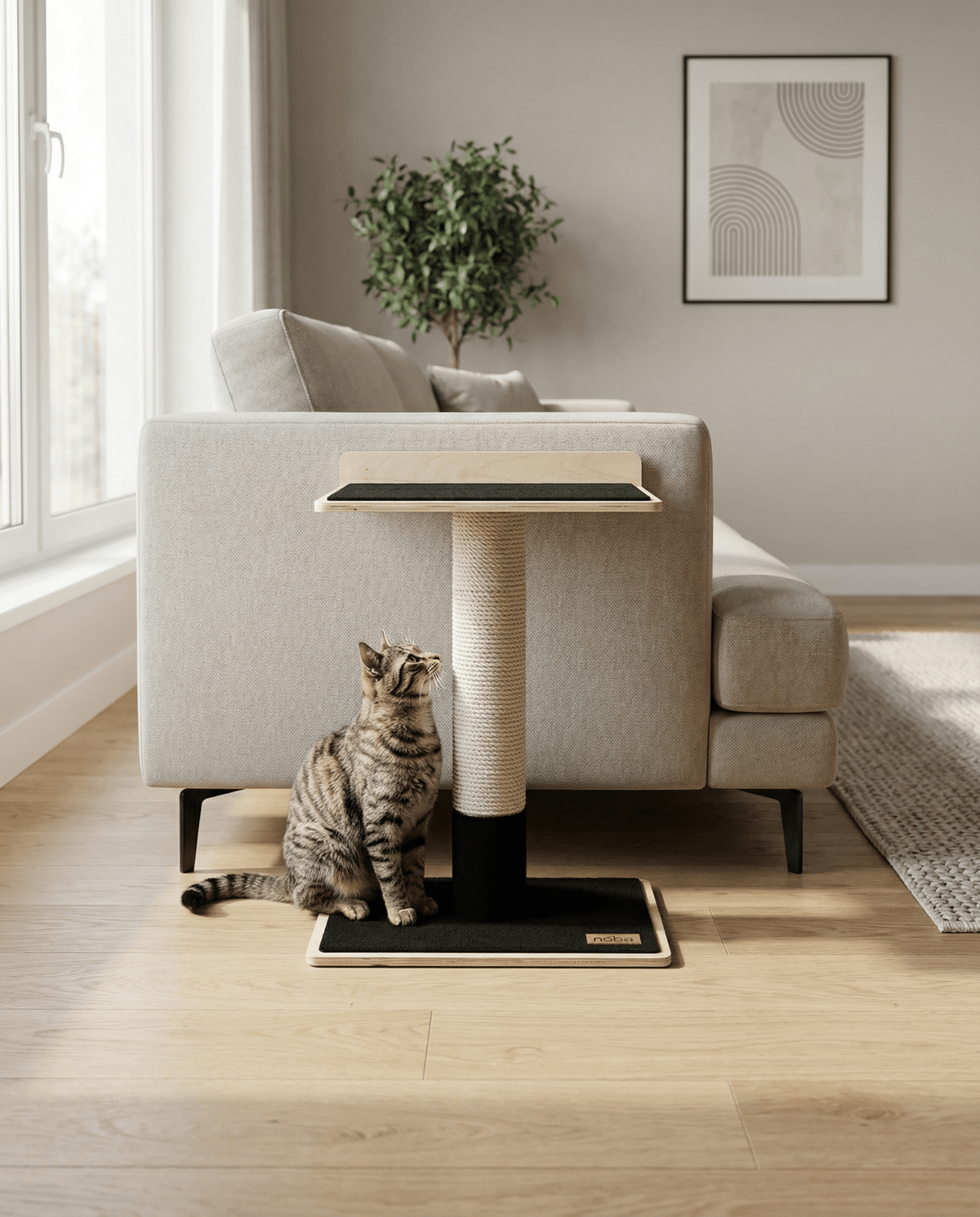 Noba Modern Plywood 1-Level Cat Tree – view 2