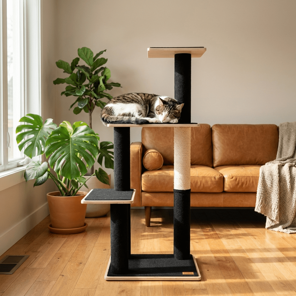 Noba Modern Plywood 3-Level Cat Tree – view 3