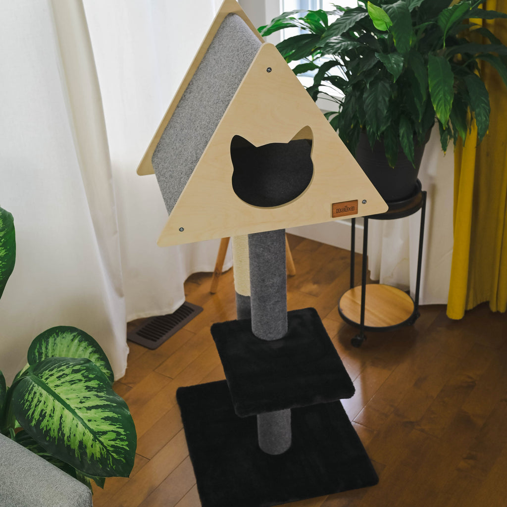 Teepee Hideout - Deluxe 2-Level Cat Tree – view 11
