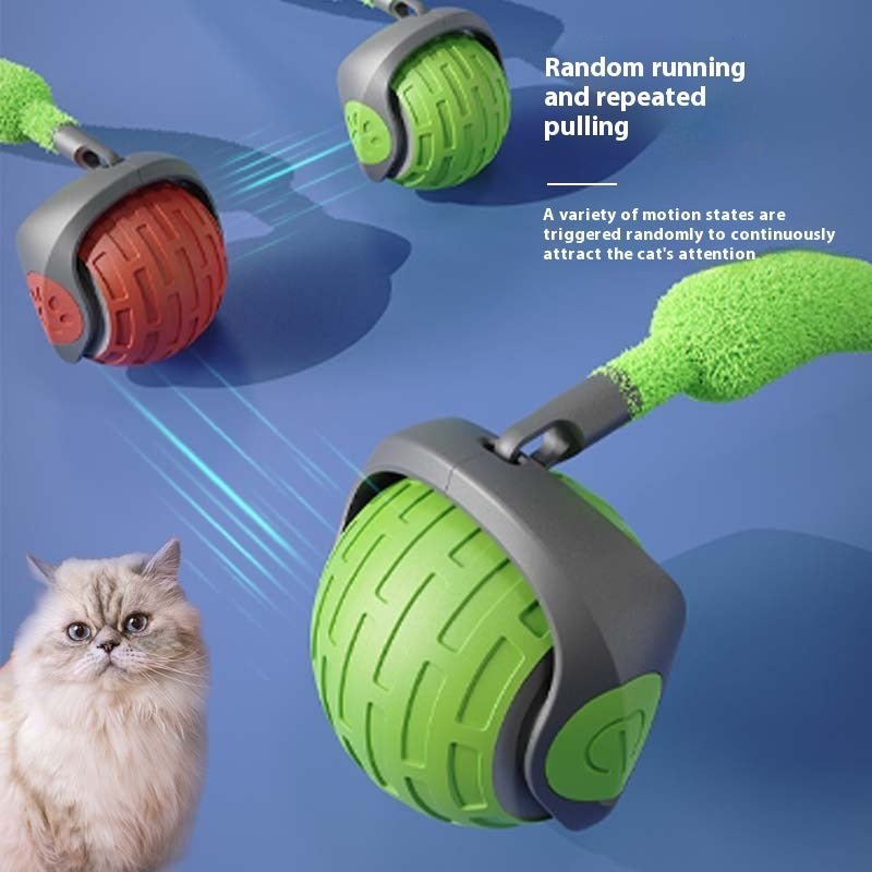 Smart rolling rechargeable cat toy ball — product view 7