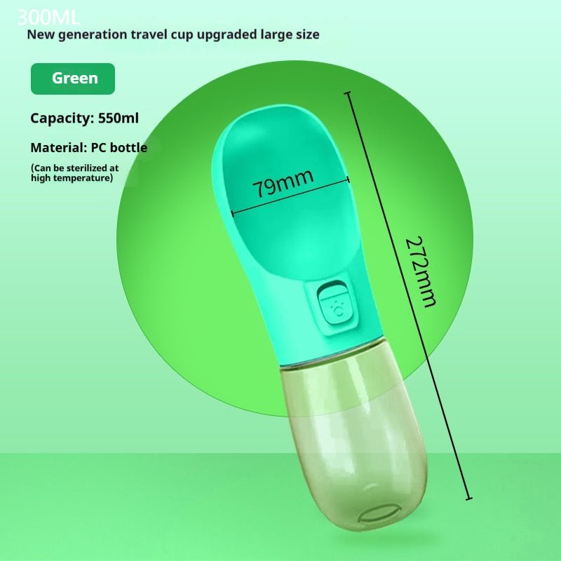 Portable dog water bottle for walks and travel — product view 15