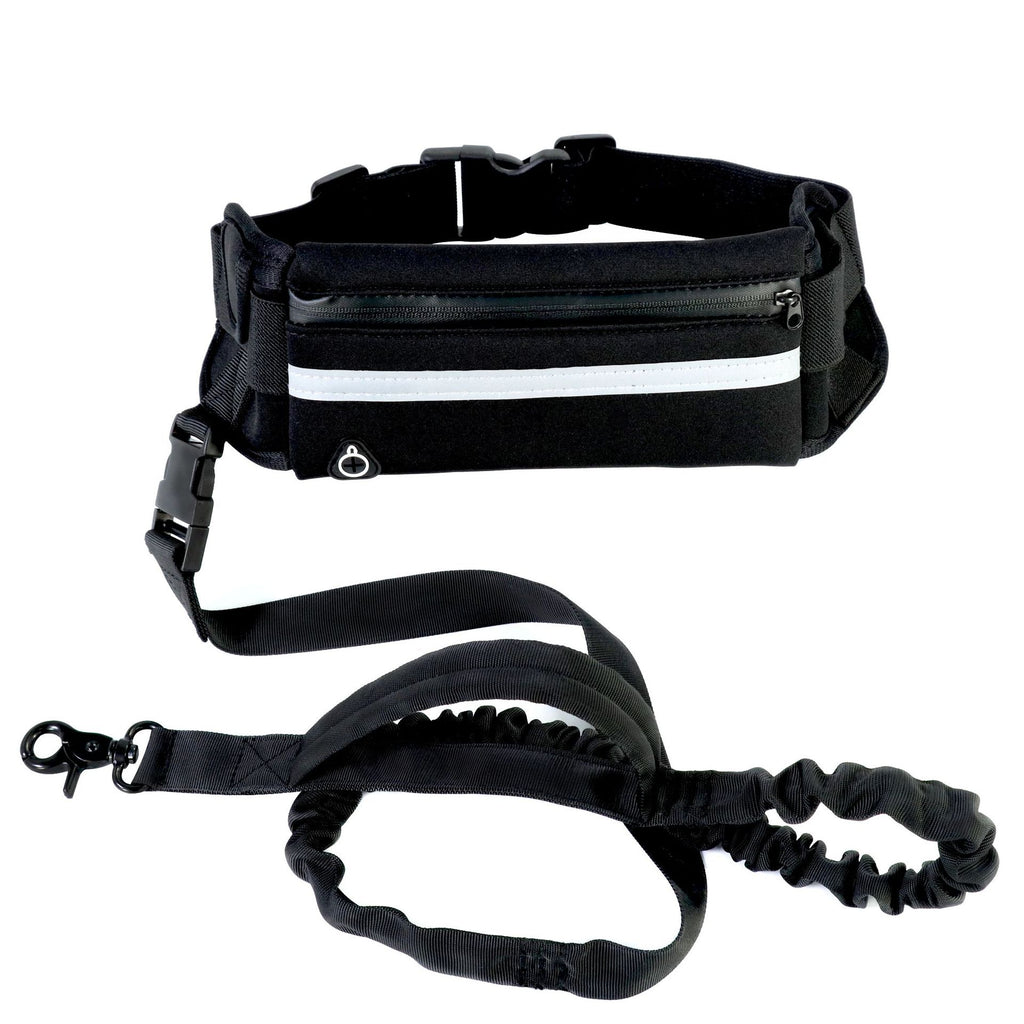 Hands-free bungee dog leash with waist belt — product view 6