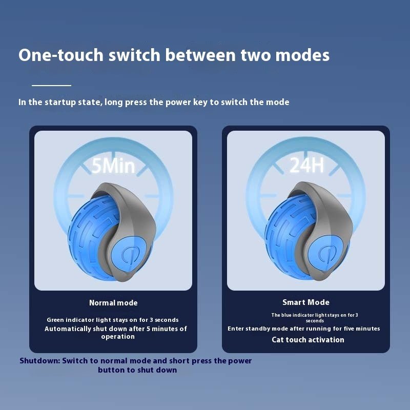 Smart rolling rechargeable cat toy ball — product view 5